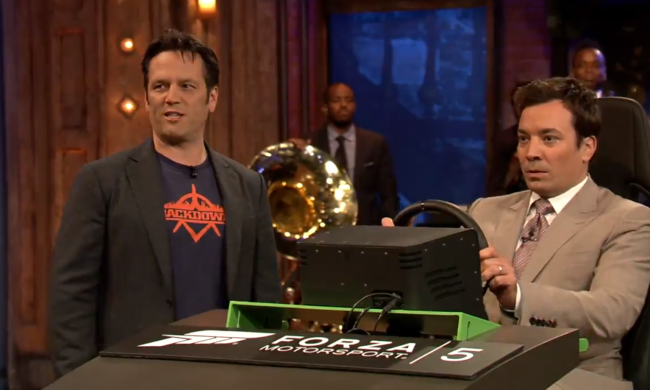 Jimmy Fallon tager en pr�vetur p� Xbox One