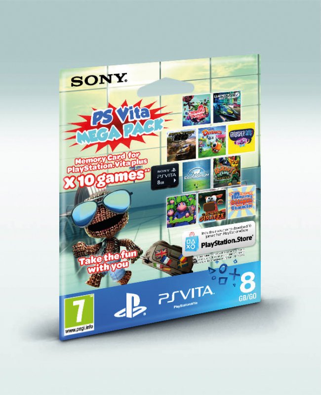 PS Vita-samling med 10 spil p� �t hukommelseskort