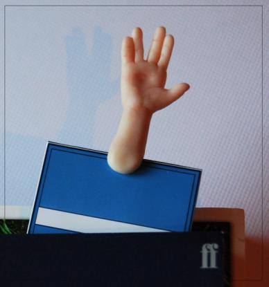 Vulcan Salute Bookmark