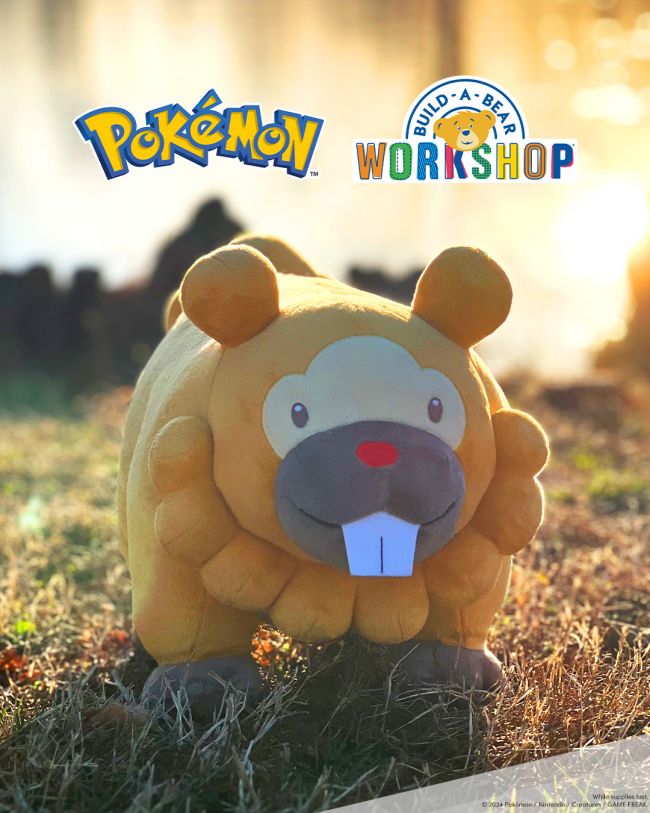 Bidoff er den seneste Pokémon, der slutter sig til Build-A-Bears plyssortiment