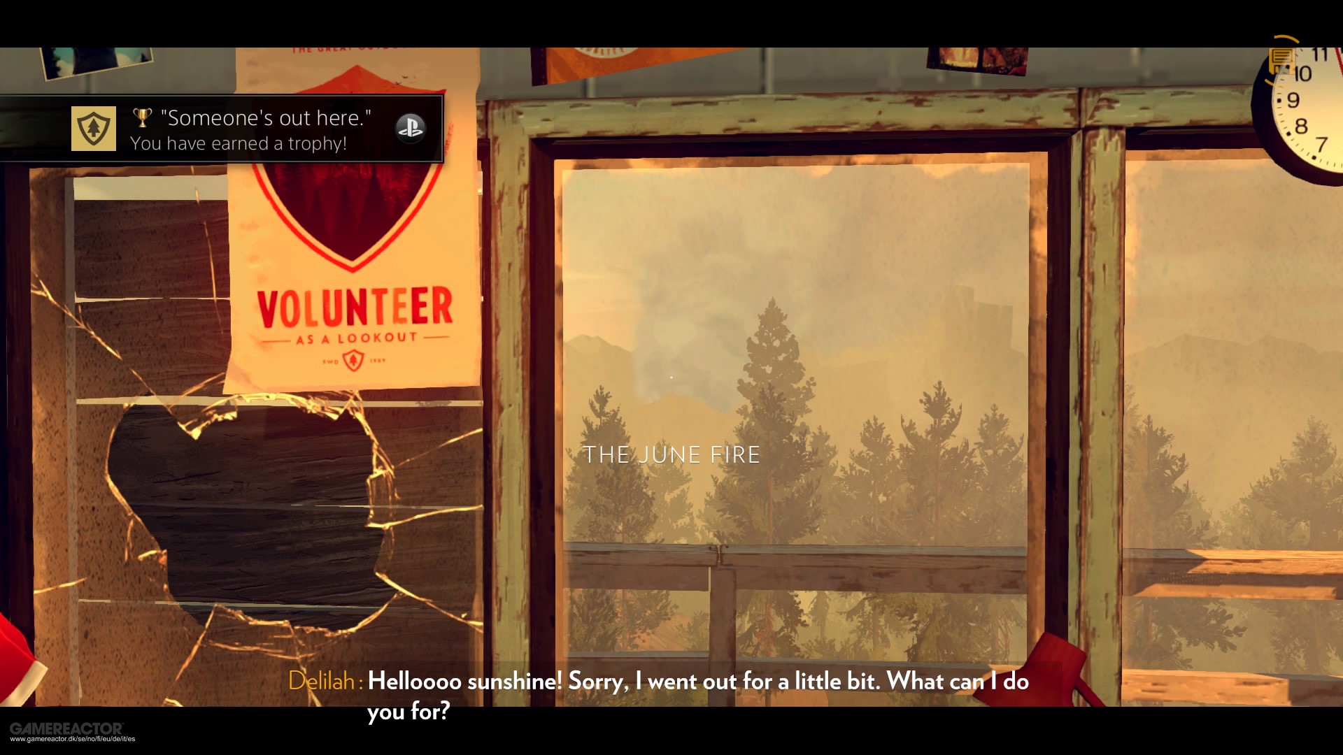 Firewatch Load Game Menu Firewatch Anmeldelse - Gamereactor