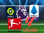 Premier League, LaLiga, Bundesliga, Serie A og Ligue 1 situation før landskampspausen: Hvad er der tilbage på spil i Europa?