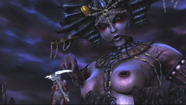 Dantes inferno cleopatara boob scene