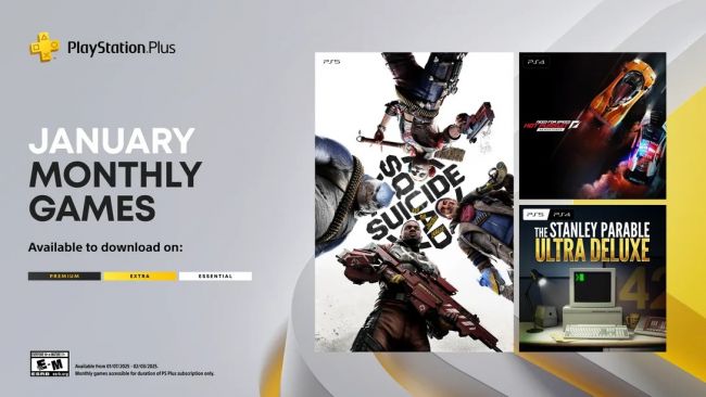 Her er de første PlayStation Plus spil i 2025