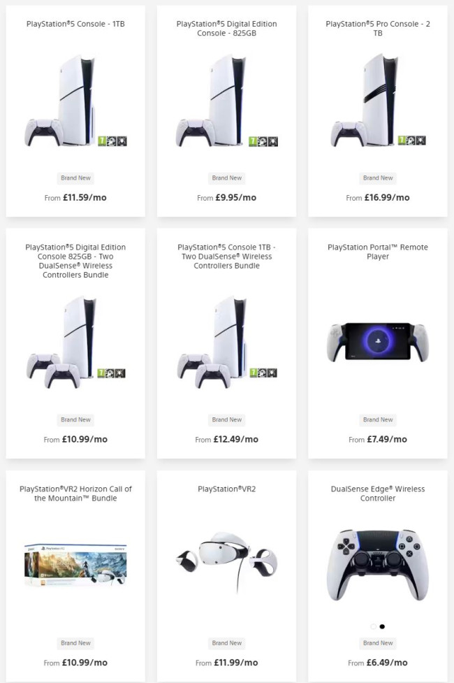 Sony lancerer PS5-udlejning i England