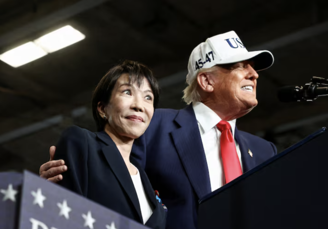 Trump hylder Takaichis jordskredssejr og lover stærk støtte til Japans leder