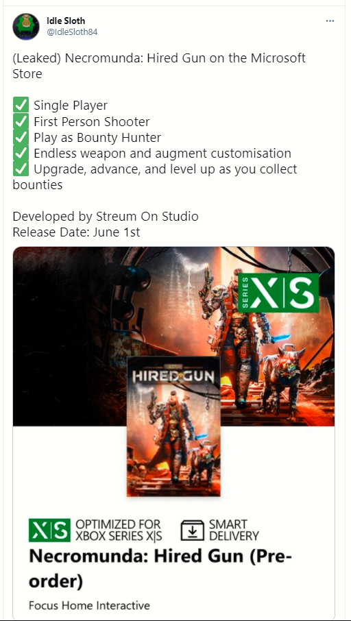 Necromunda: Hired Gun (Playstation 4