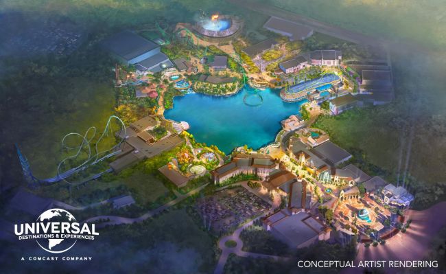 Universals britiske forlystelsespark afslører det endelige navn og logo, byggeriet begynder snart til åbningen i 2031