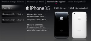 Danske iPhone priser