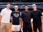 Nadal, Sinner, Bellingham og Courtois sl&aring;r sig sammen til et venligt tennisarrangement p&aring; Bernab&eacute;u