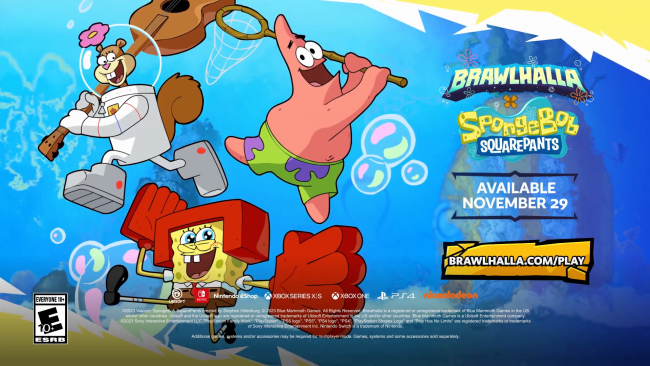 Brawlhalla får en crossover med SpongeBob SquarePants senere denne måneden