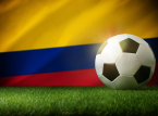 Den colombianske fodboldspiller J&aacute;minton Campaz g&aring;r under jorden efter at have modtaget d&oslash;dstrusler for ikke at have scoret ved VM