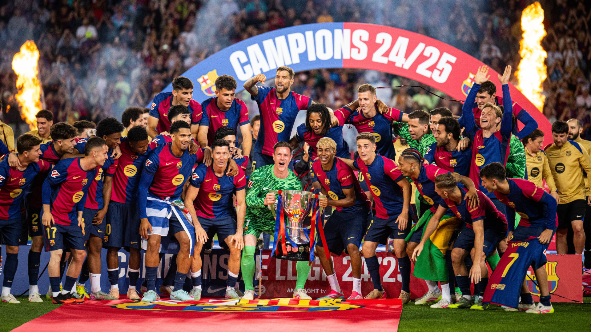Barça fejrer LaLiga trods nederlag