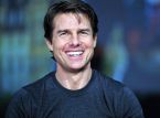 Tom Cruise hyper Mission Impossible 7 fra et fly i luften