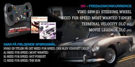 Vind rat, Need for Speed-DLC og t-shirt