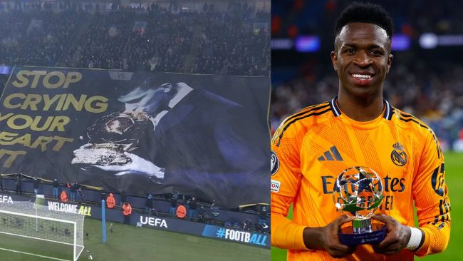 Vinícius Jr. siger, at banneret "Stop Crying Your Heart Out" gav ham mere motivation mod Manchester City