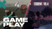 Resident Evil 4 Remake vs Original Gameplay Sammenligning - Lake Monster Battle