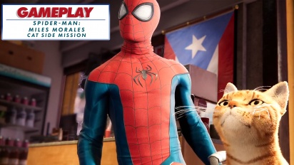 Spider-Man: Miles Morales - Spider-Cat side mission - Gameplay Montage